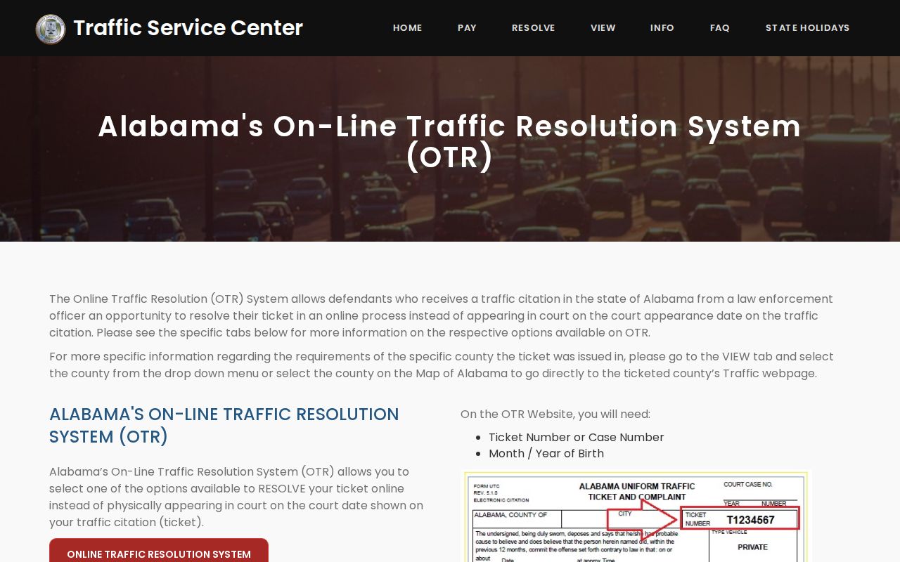 Traffic citation interface compared with Coosa County arrest warrant lookup